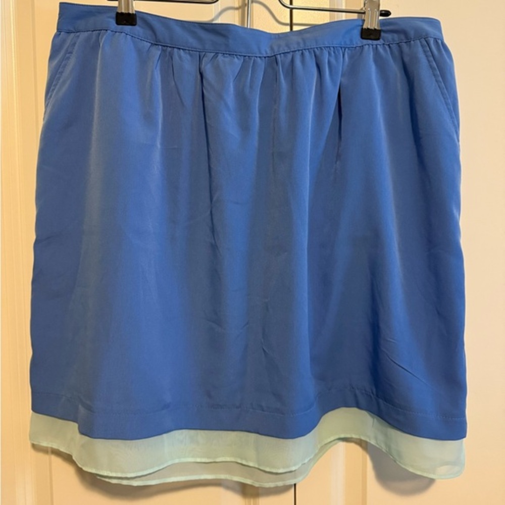 Blue and Aqua Women's Skirt